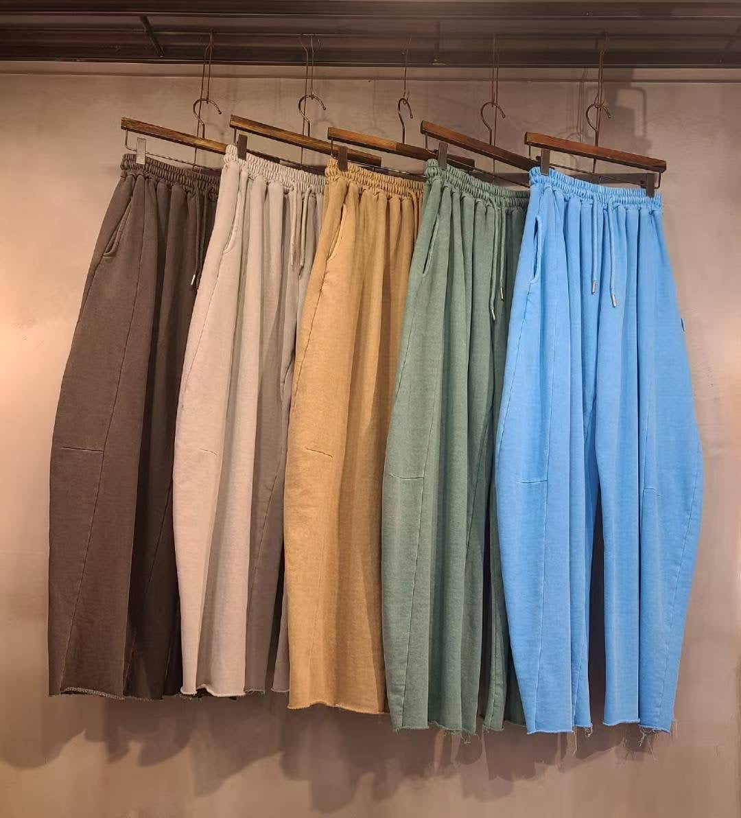 Washed Pants 洗水索腰長褲