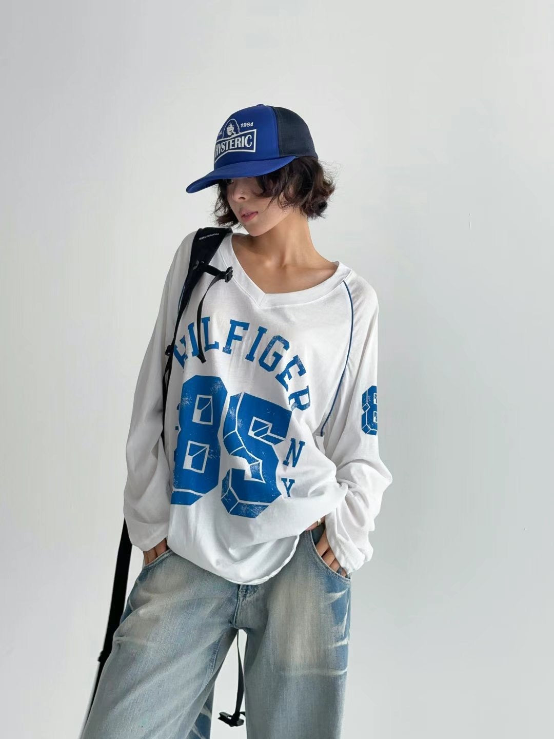 No.85 Print Long Sleeve Tee 85號字母印花Tee