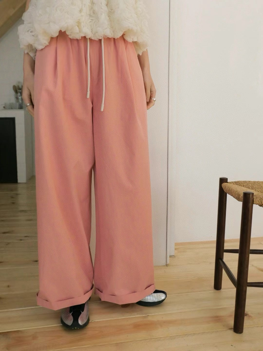 Summer Color Pants 夏日索腰長褲