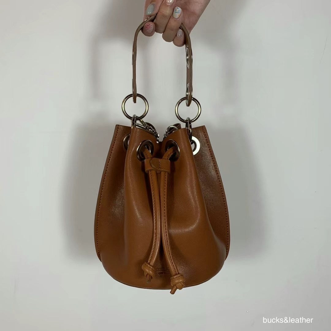 Leather Hang Bag 羊皮水桶手袋