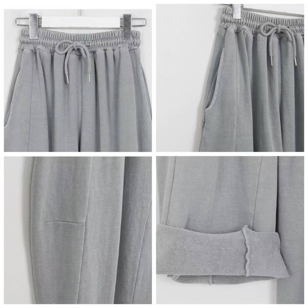 Washed Pants 洗水索腰長褲