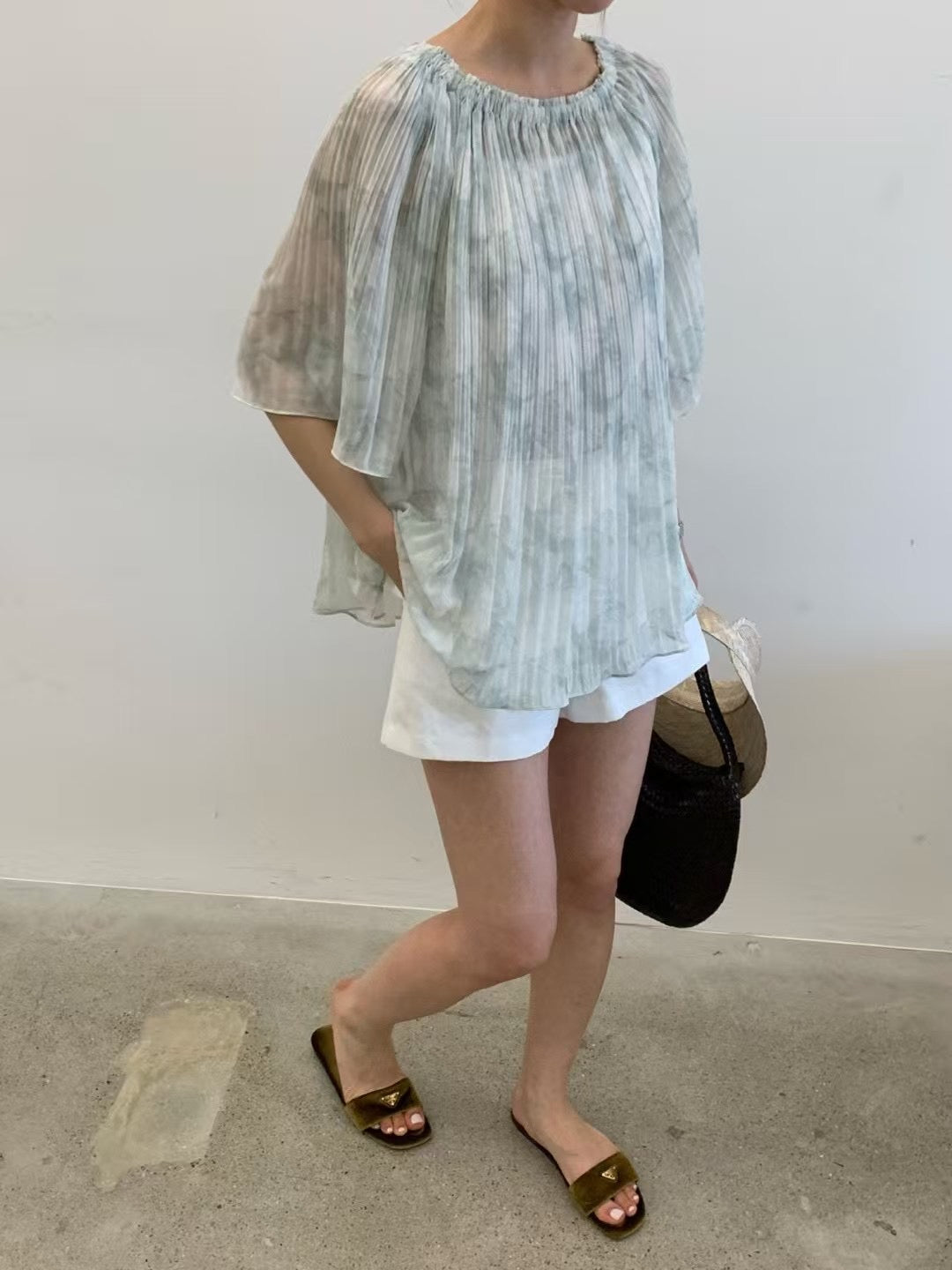 Summer Top 潑墨雪紡上衣
