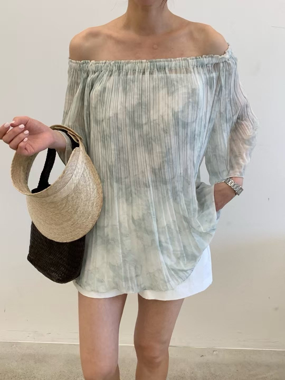 Summer Top 潑墨雪紡上衣