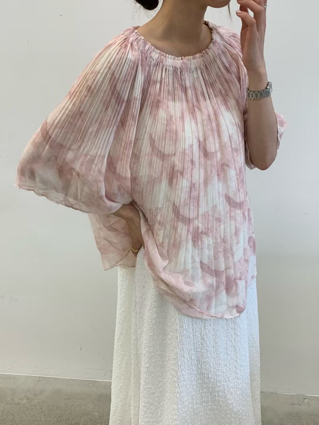 Summer Top 潑墨雪紡上衣