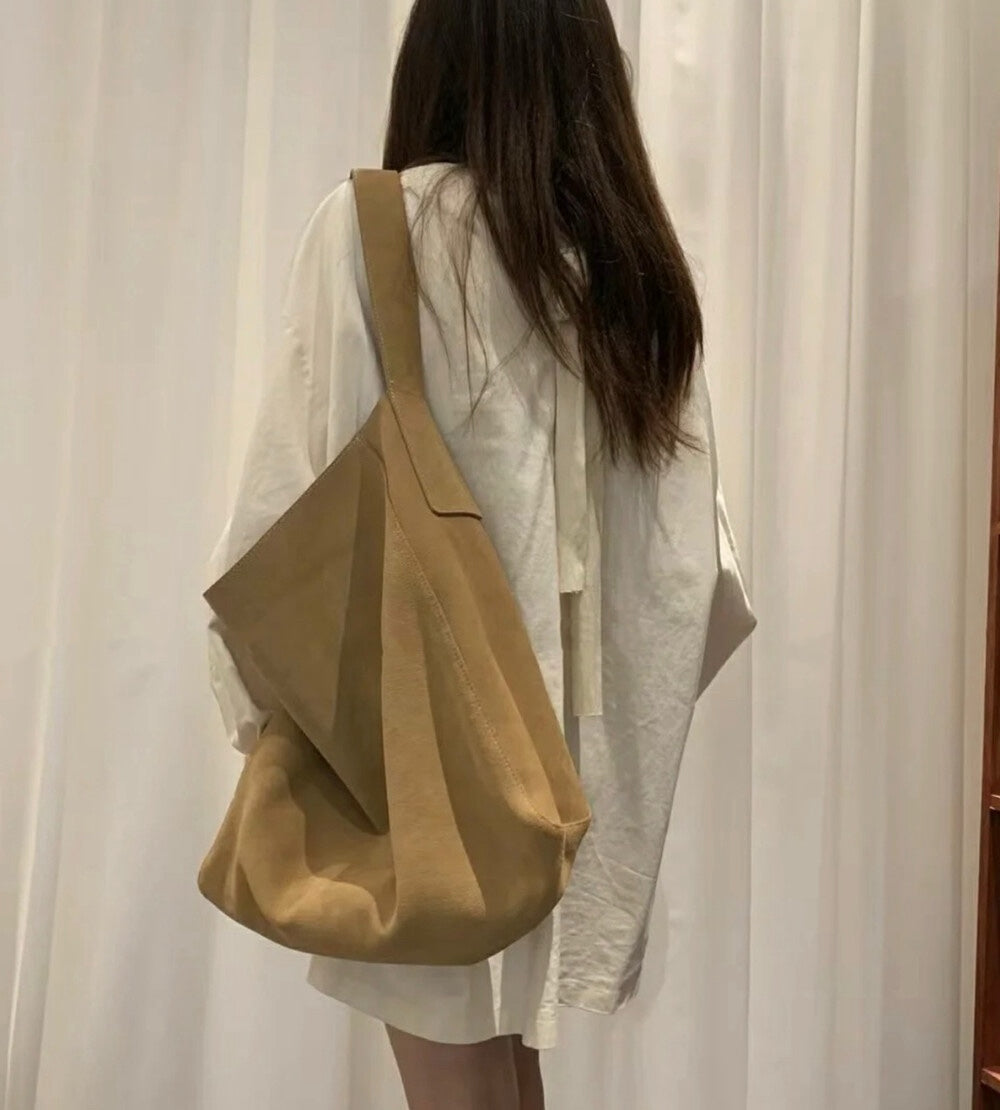 Leather Shopping Bag 磨砂牛皮單肩包