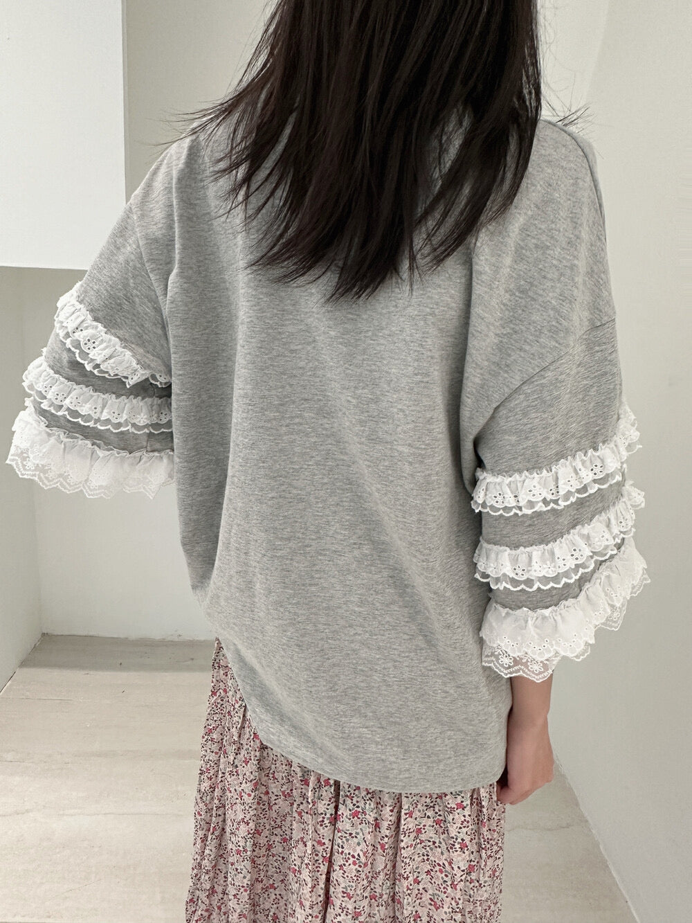 通花邊手袖Tee