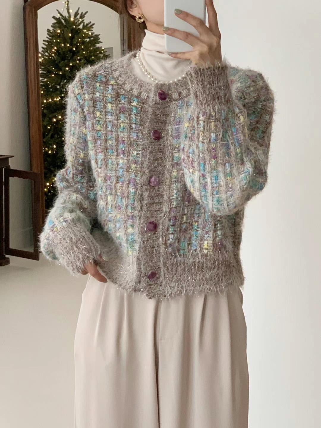 Soft Knit Cardigan 軟糯粒粒外套