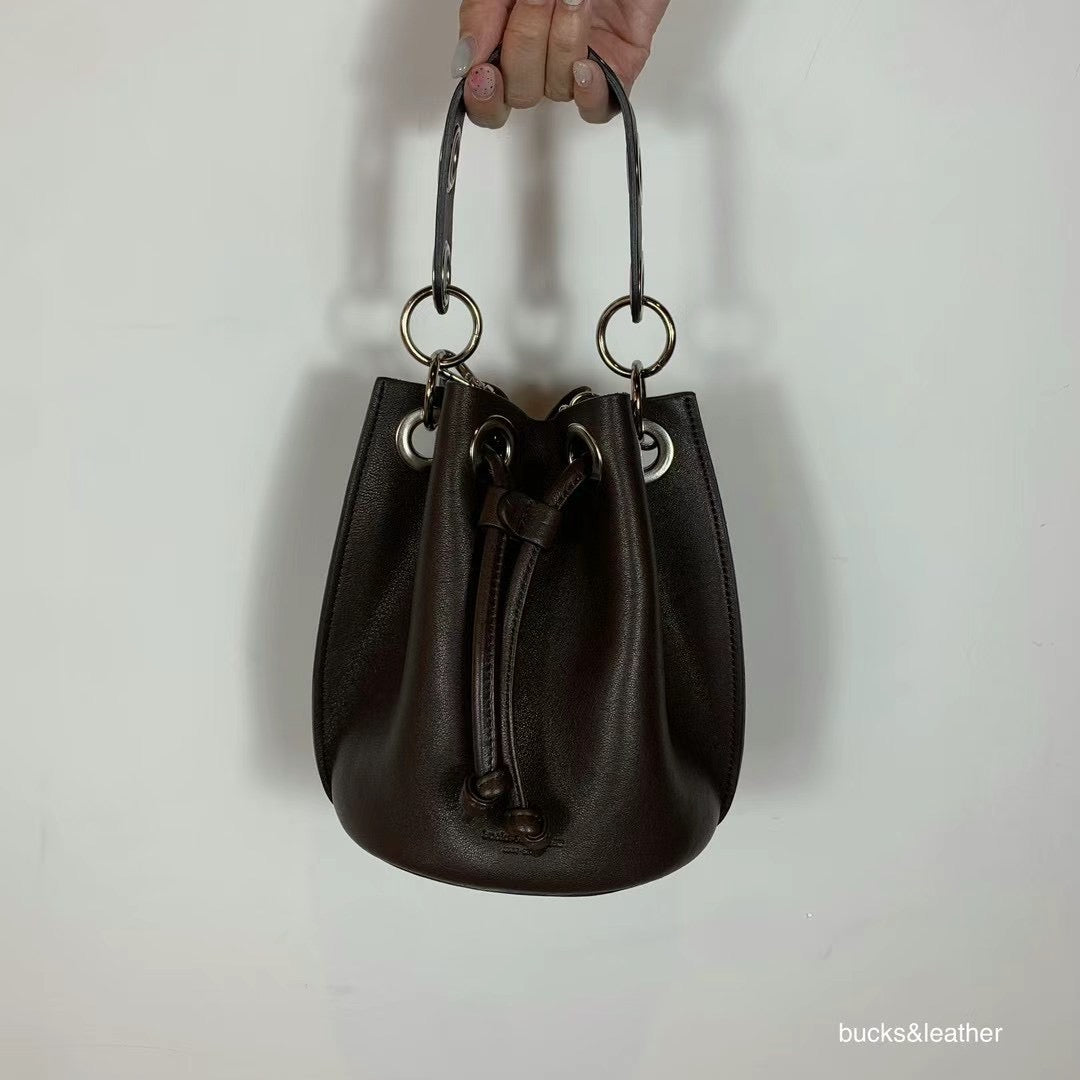 Leather Hang Bag 羊皮水桶手袋