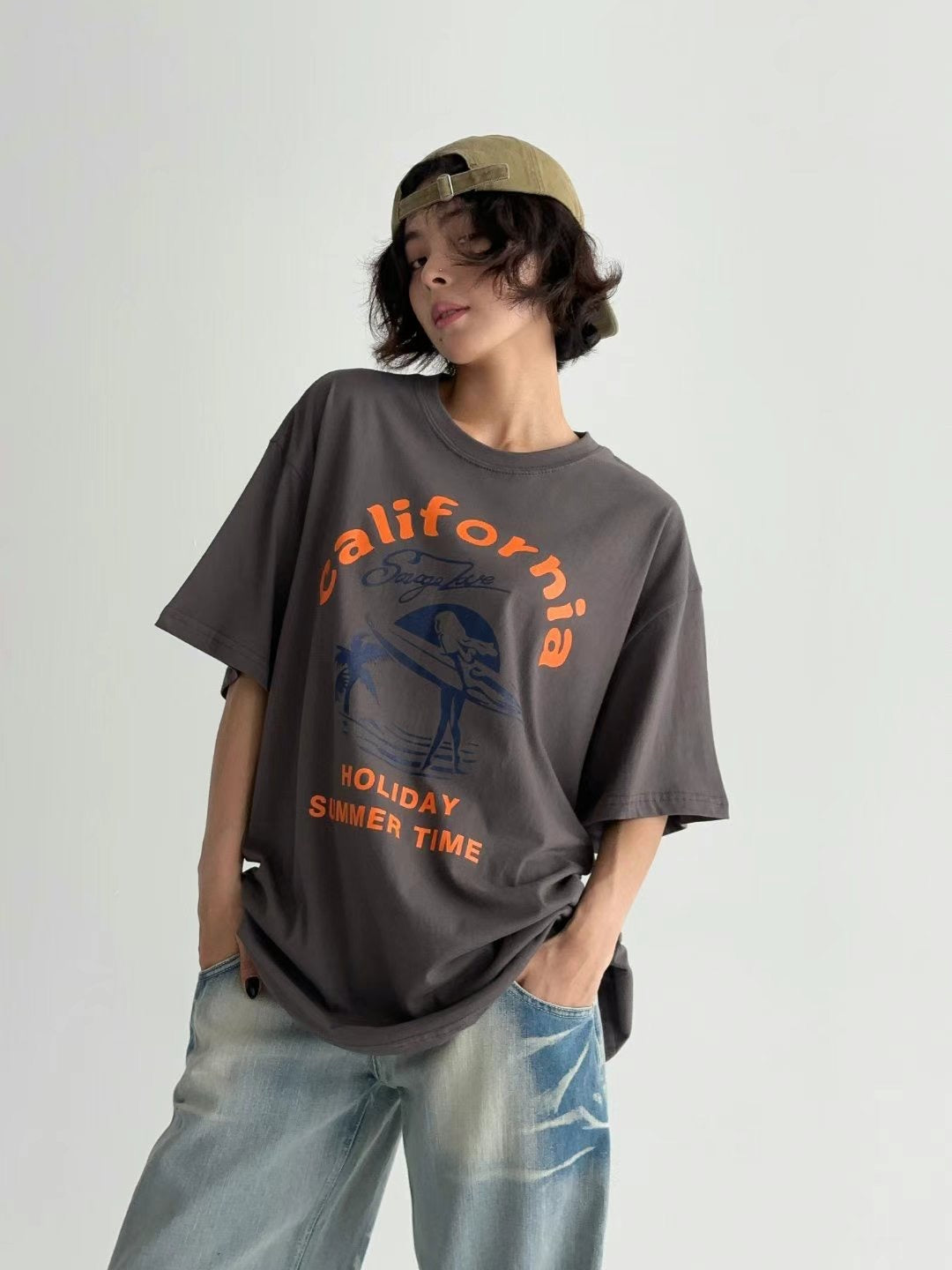 Cotton Oversize Tee 字母印花Tee