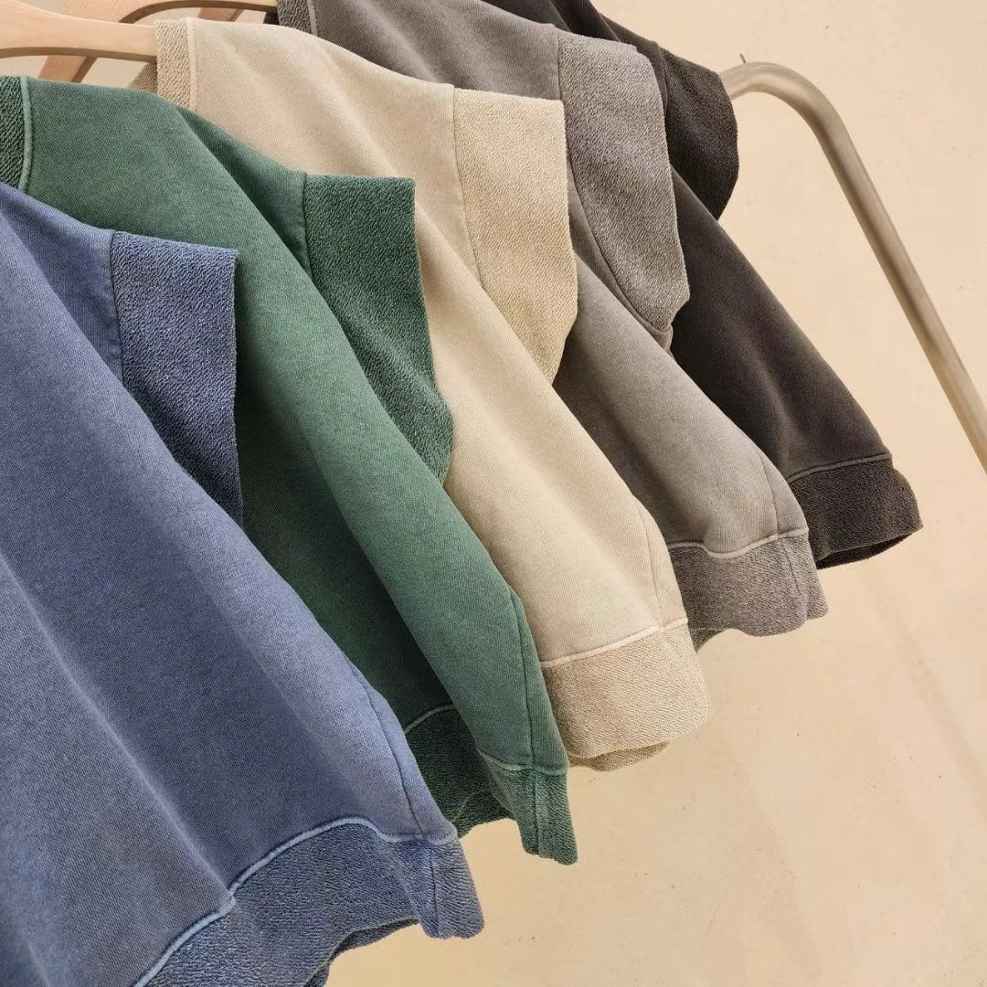 Causal Cotton Top 全棉寬版上衣