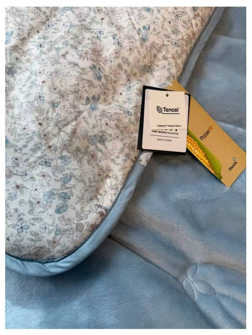 #119_小貓碎花 韓國棉被 天絲面料