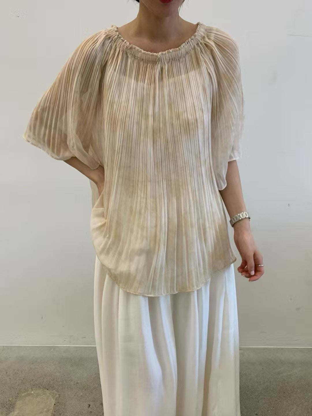 Summer Top 潑墨雪紡上衣