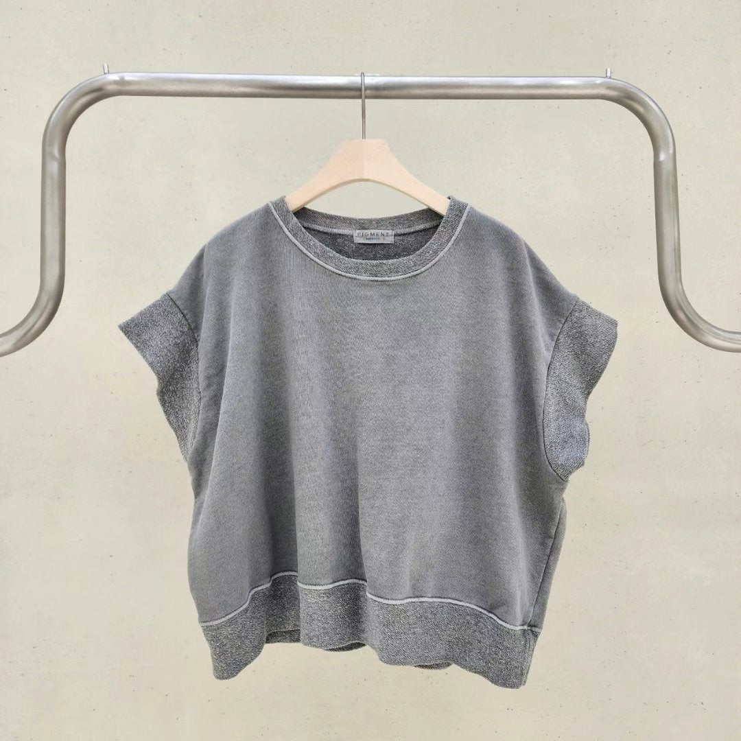 Causal Cotton Top 全棉寬版上衣