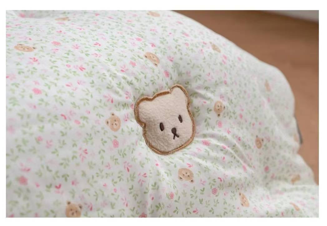 #121 小熊碎花 韓國棉被 天絲面料