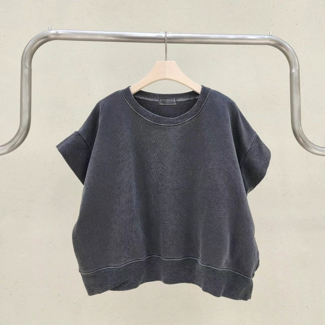 Causal Cotton Top 全棉寬版上衣