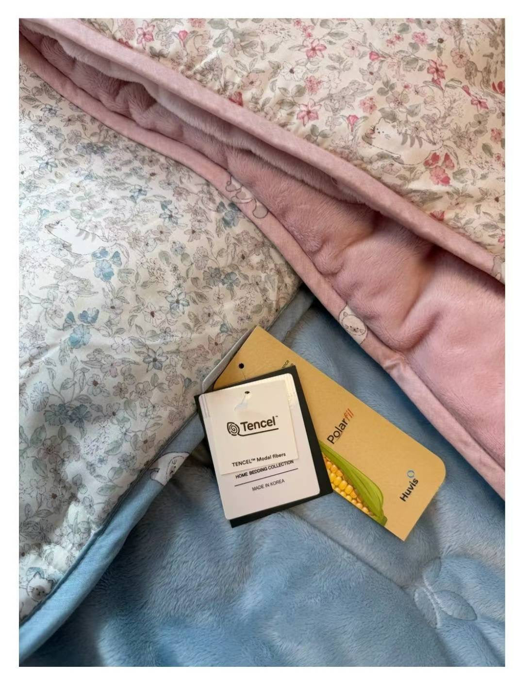 #119_小貓碎花 韓國棉被 天絲面料