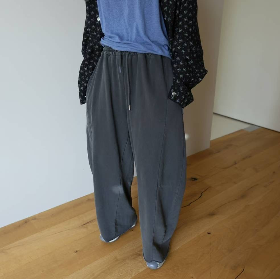 Washed Pants 洗水索腰長褲