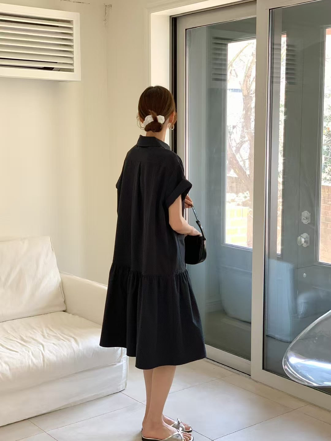 Simple Knee Length One Piece 簡約及膝連身裙