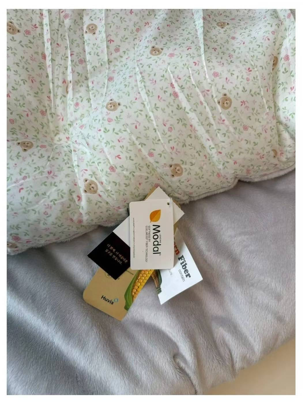 #121 小熊碎花 韓國棉被 天絲面料