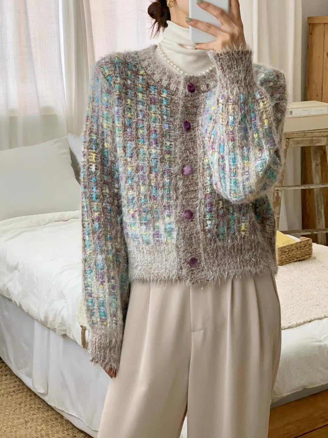 Soft Knit Cardigan 軟糯粒粒外套