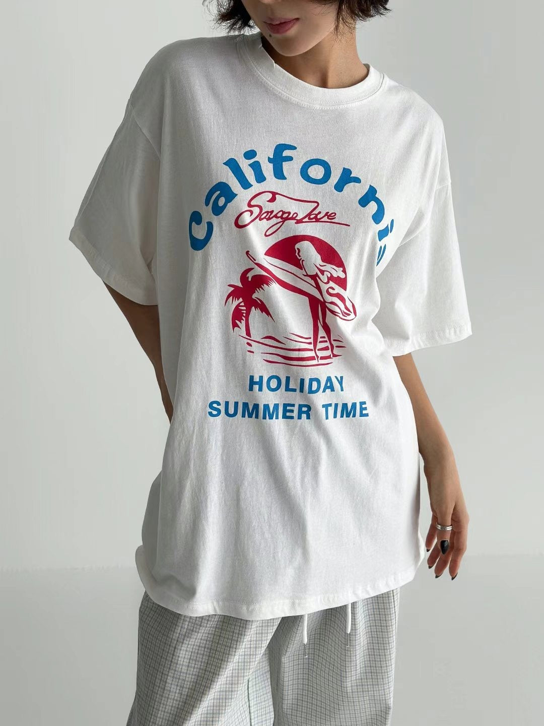 Cotton Oversize Tee 字母印花Tee