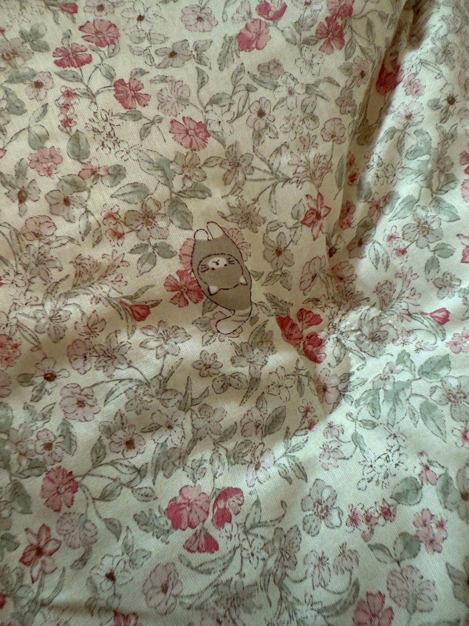 #119_小貓碎花 韓國棉被 天絲面料