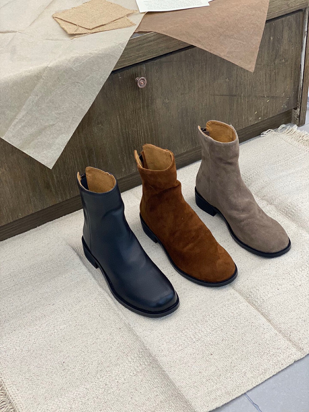 Leather Ankle Boots  牛皮短靴