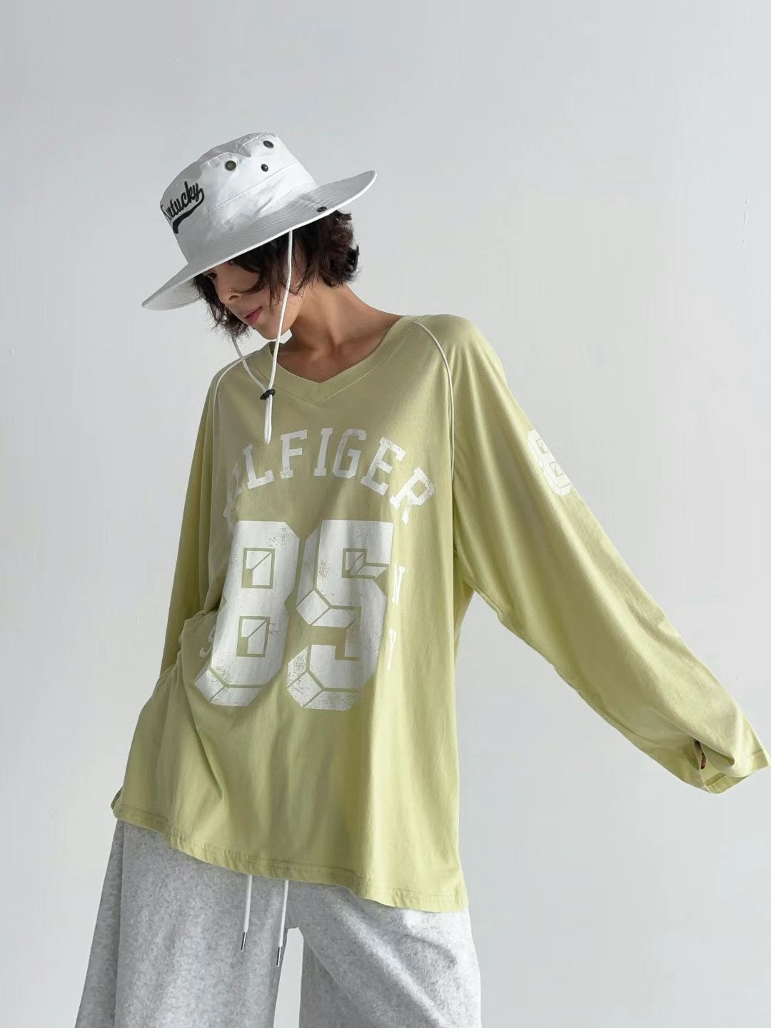 No.85 Print Long Sleeve Tee 85號字母印花Tee