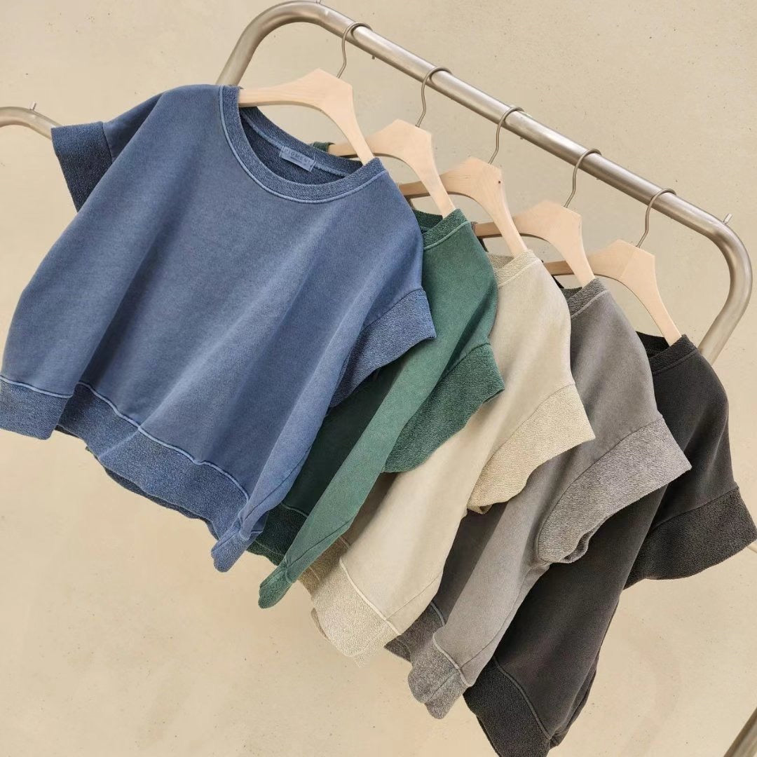Causal Cotton Top 全棉寬版上衣