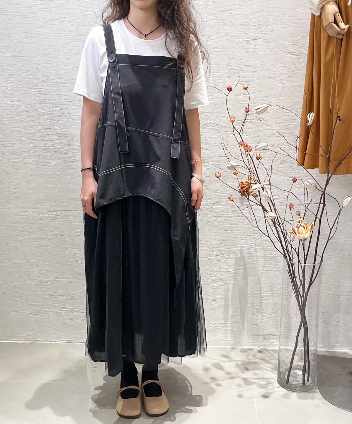 Layering Dress 明線層次吊帶連身裙