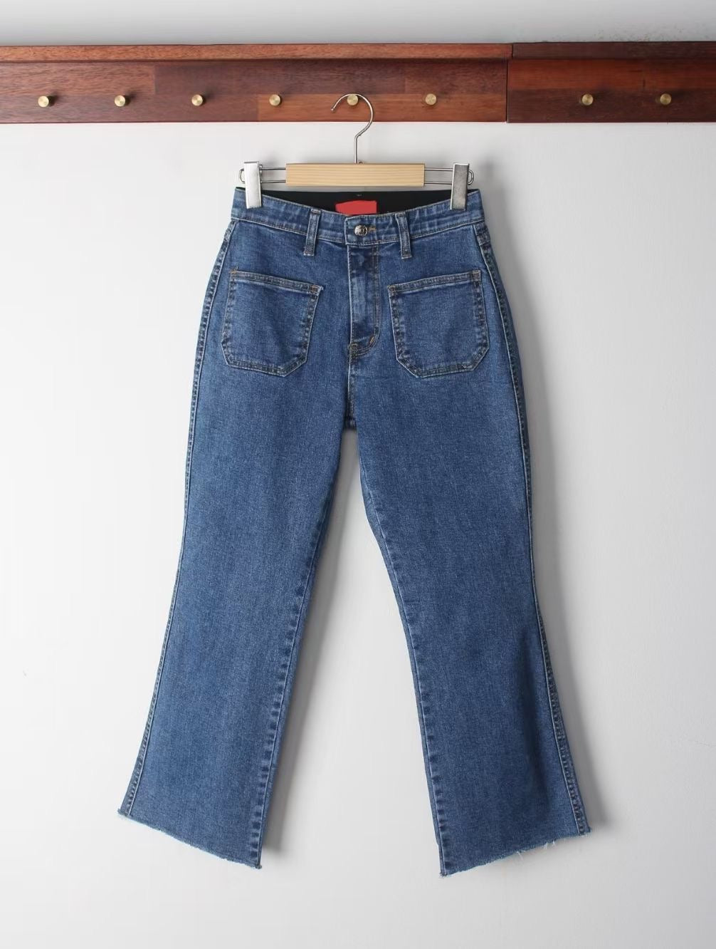 #1218 Boot Cut with Pocket Jeans 9分小喇叭雙袋牛仔褲