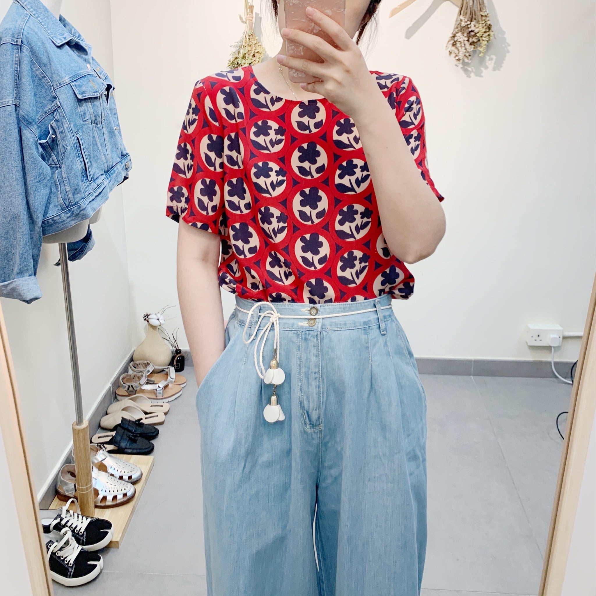 Silk Print Top 絲質印花上衣