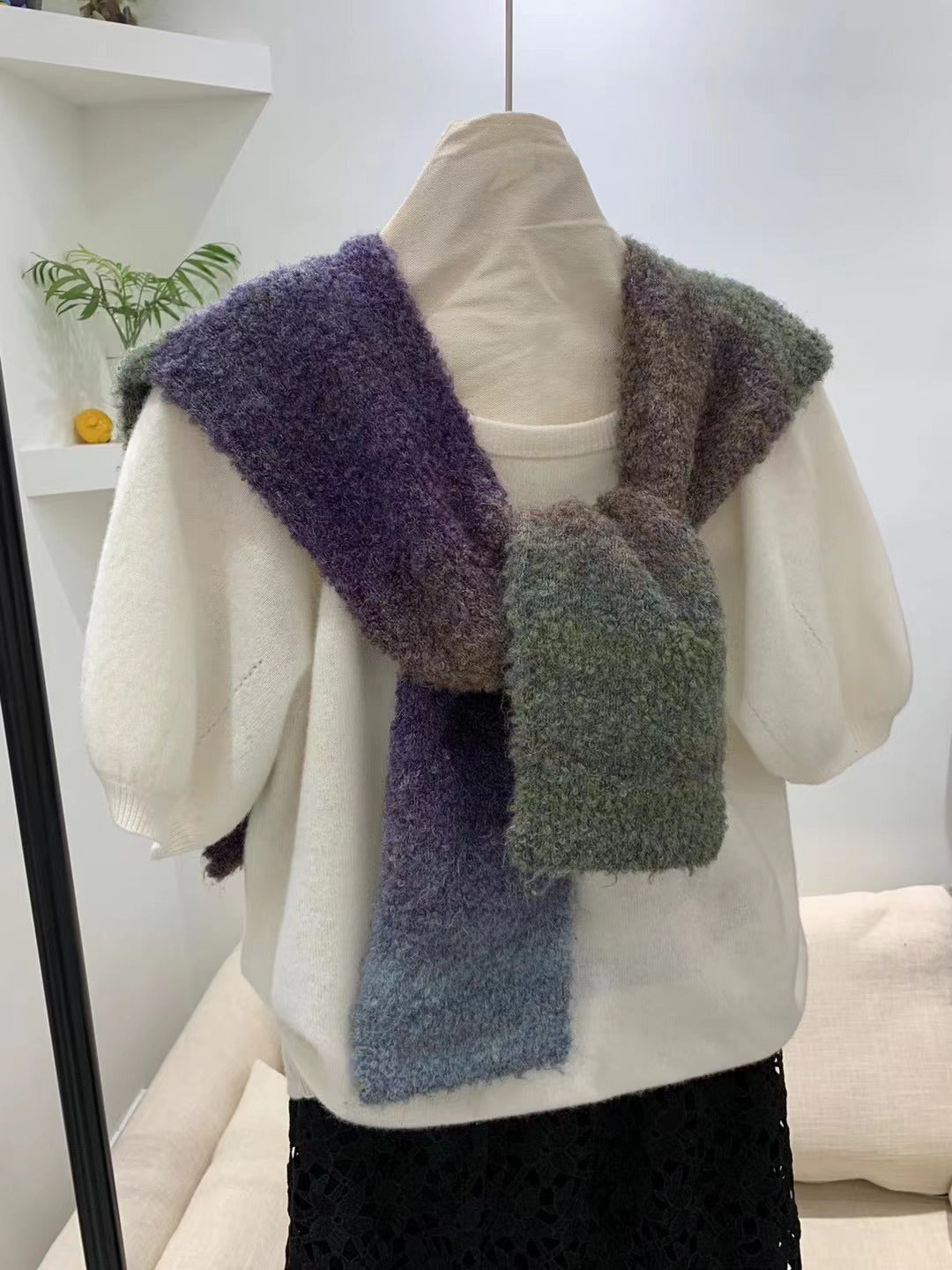 Warming Scarf 針織漸變彼肩