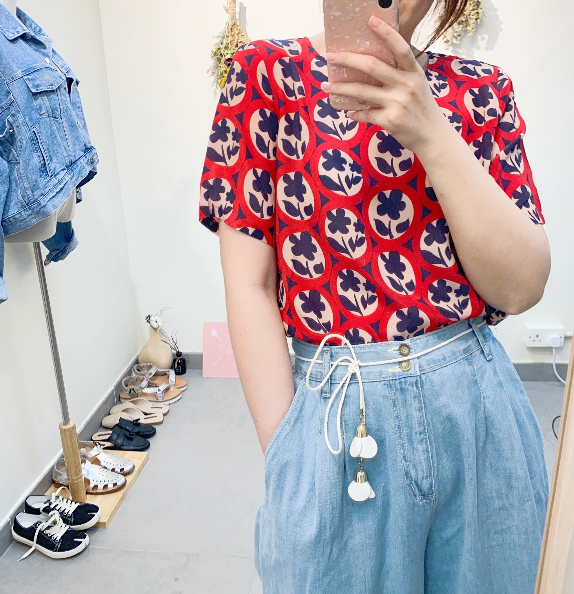 Silk Print Top 絲質印花上衣