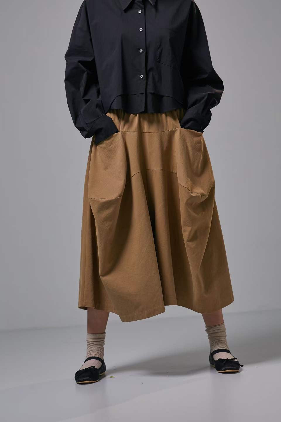 Wide Cut Skirt Pants 寬鬆裙褲