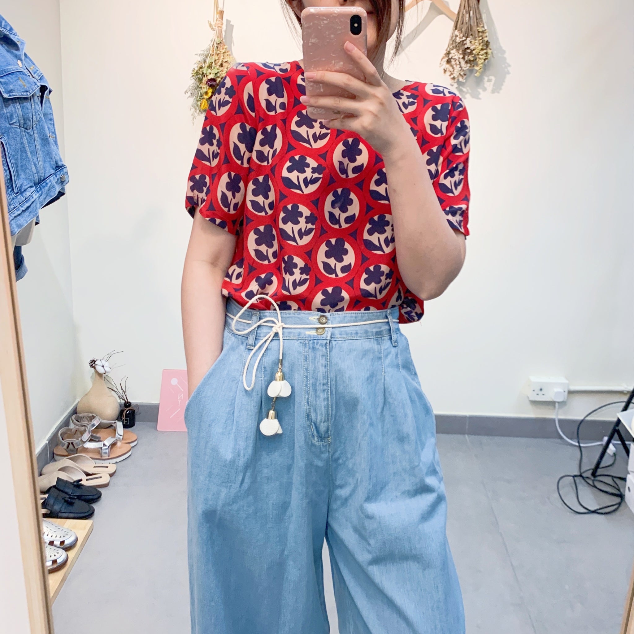 Silk Print Top 絲質印花上衣